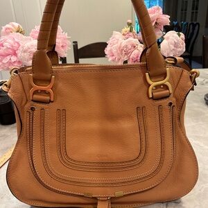 Authentic Chloe tan Marcie bag